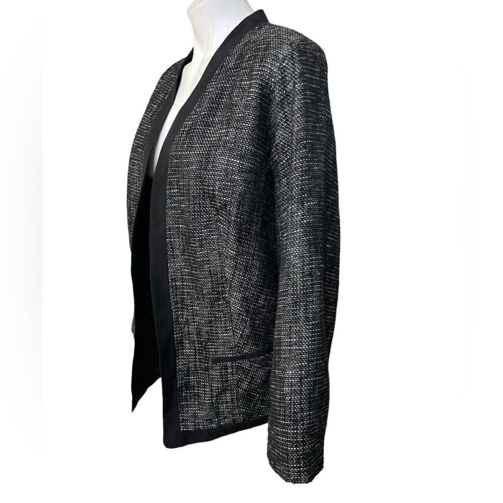 Avenue Studio blazer plus size 16 black heathered office business casual fall -1 - Picture 3 of 6